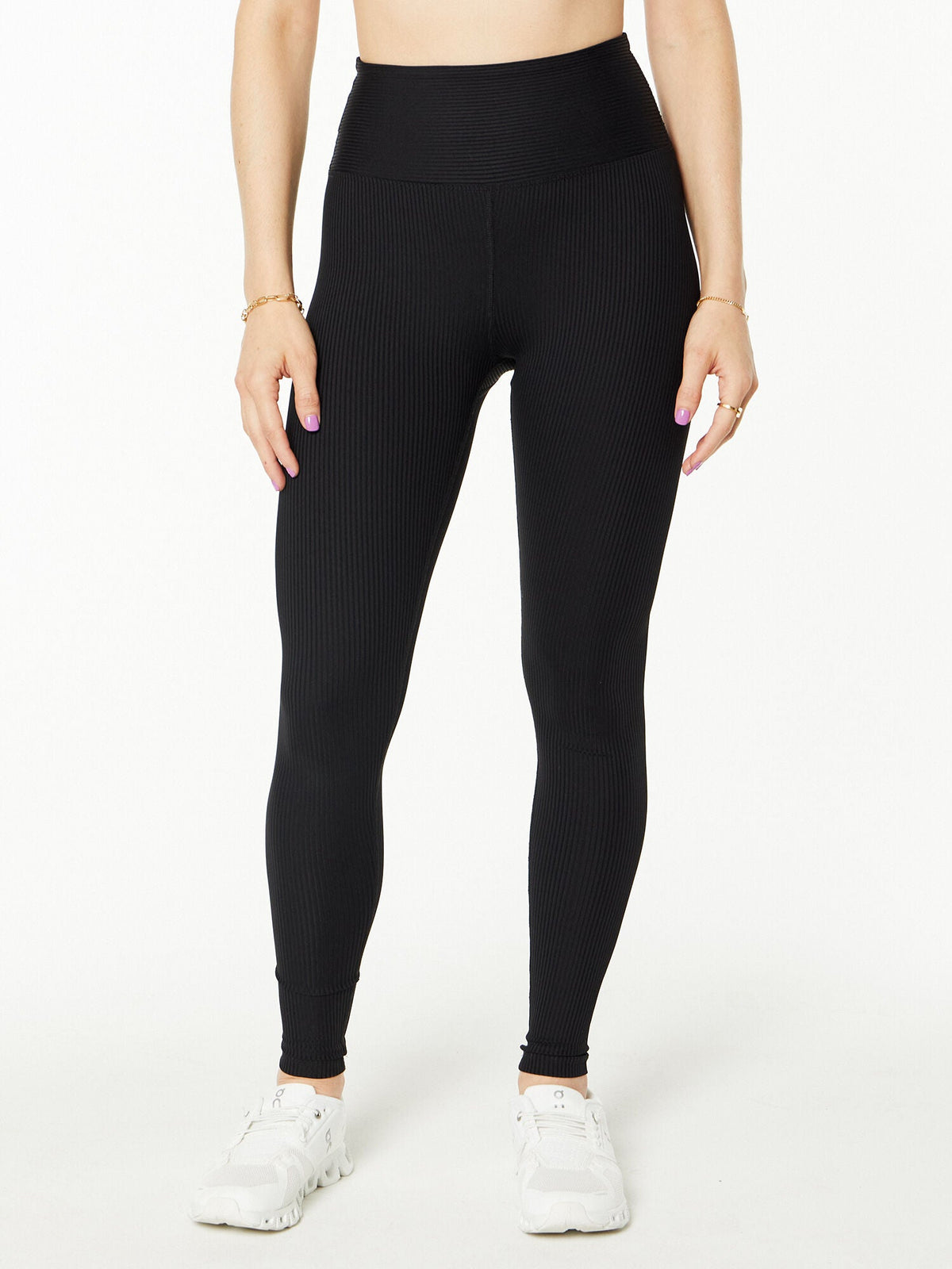 RIBBED HIGH HIGH LEGGING BLACK