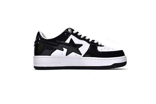 A Bathing Ape Bape Sta Low Black White 1I70-291-001/1I70-191-002