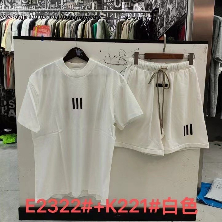 Essentials Fear of God Three-Bar Graphic Short-Sleeve Set