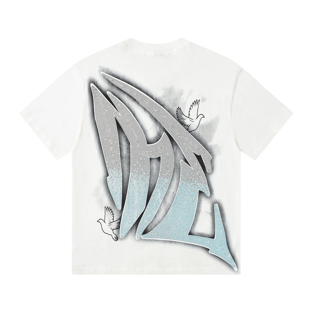 MIXED EMOTION Dove Angel Graphic Short-Sleeve T-Shirt