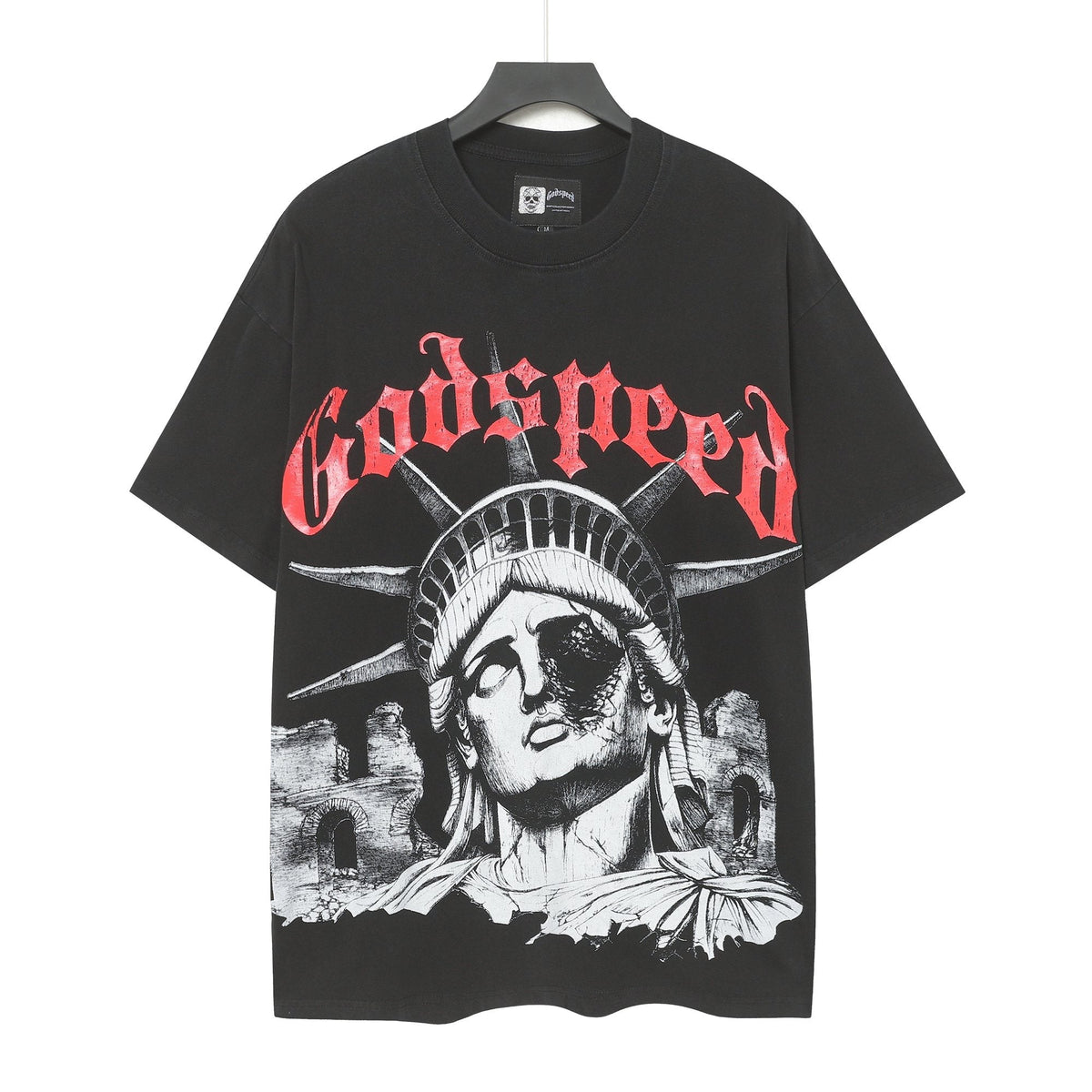 Godspeed E Pluribus Unum Statue Graphic T-Shirt
