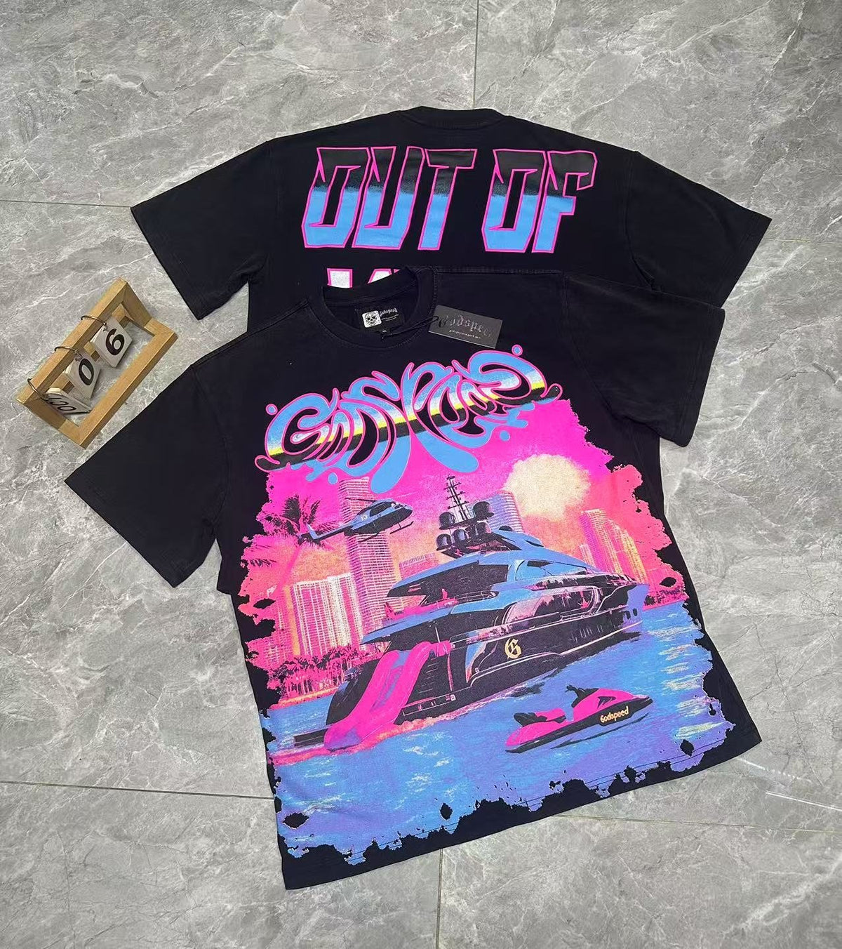 Godspeed Yacht Graphic T-Shirt