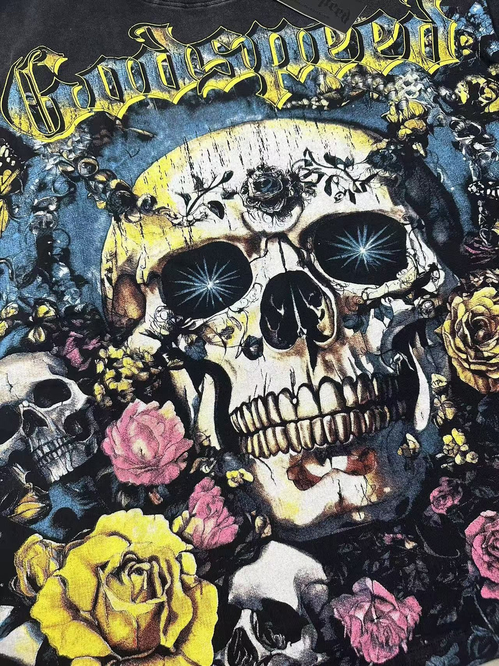 Godspeed Skull & Rose Graphic T-Shirt
