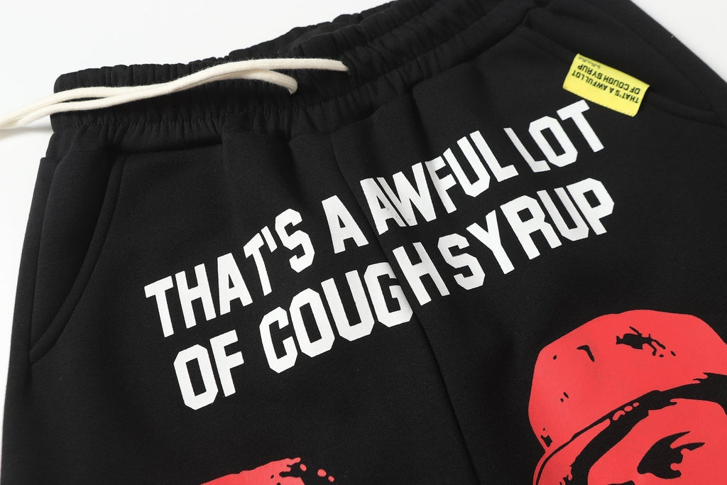THAT'S A AWFUL LOT OF COUGH SYRUP Star Graphic Zip Hoodie & Pants Matching Set