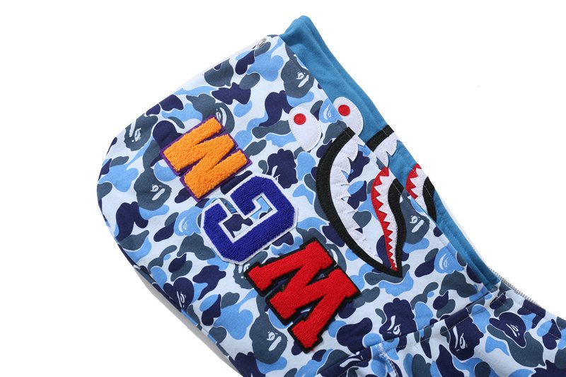BAPE WGM Shark Camo Full-Zip Hoodie