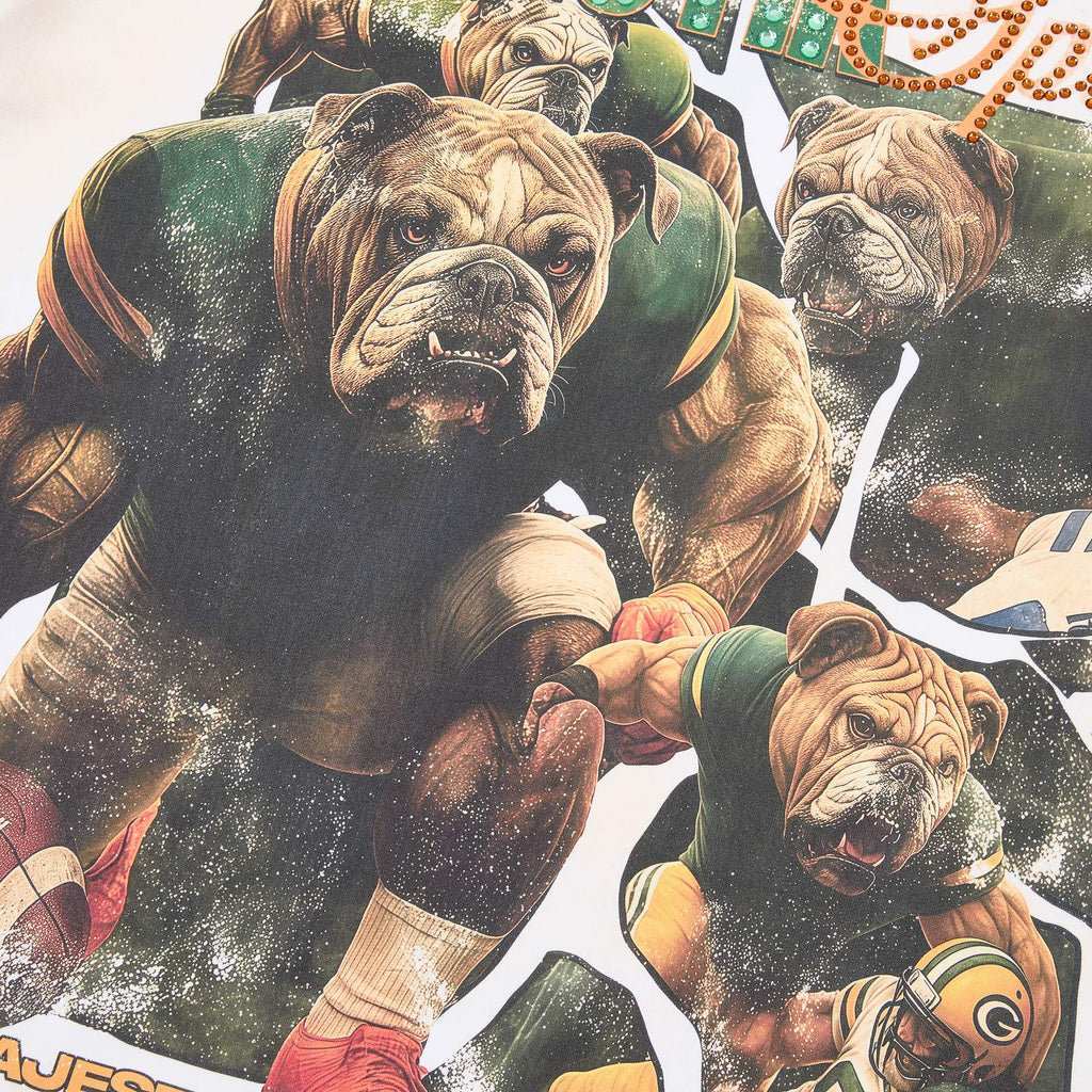 MAJESTIK Bulldog Graphic Short-Sleeve T-Shirt