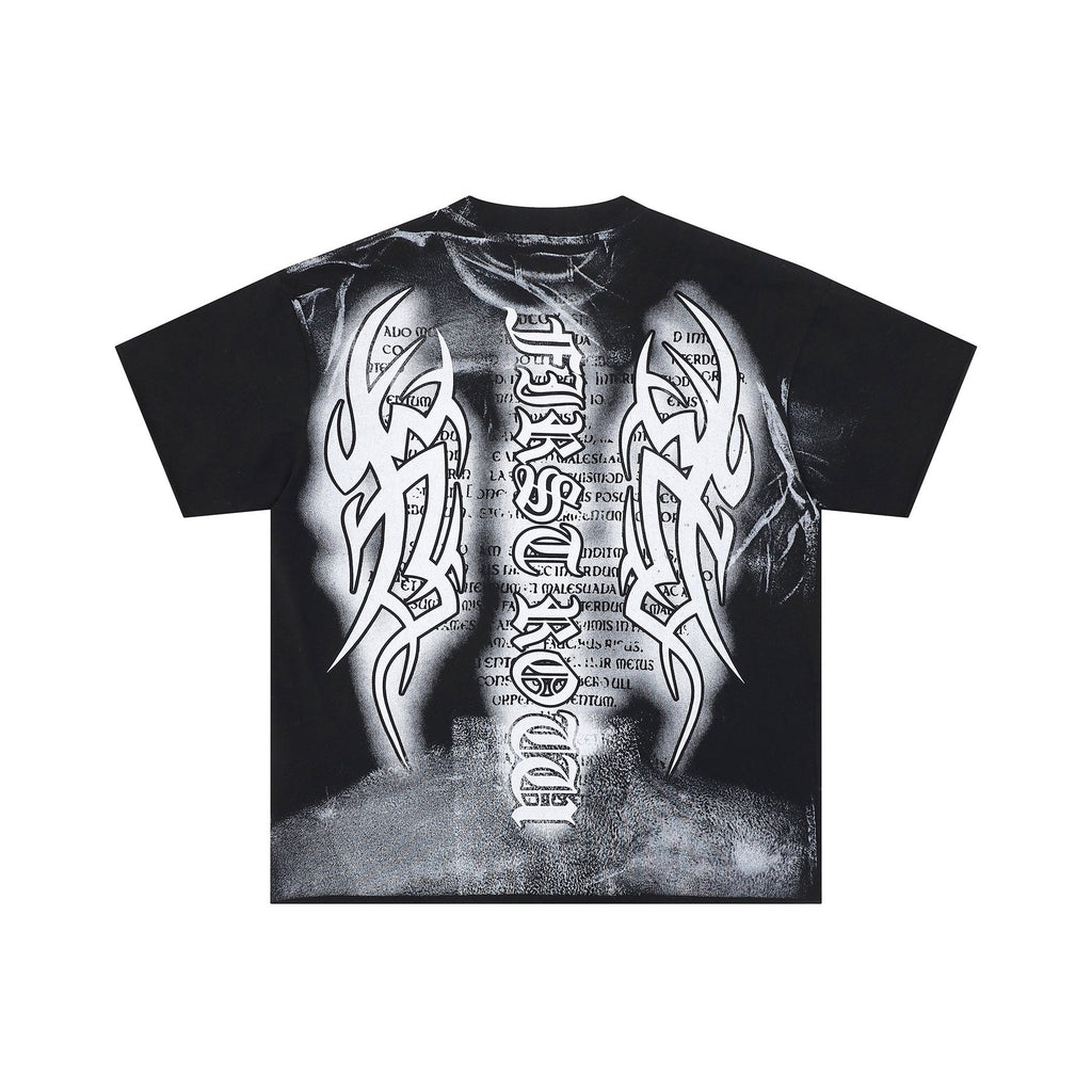 FIRST ROW Y2K Tribal Crop T-Shirt