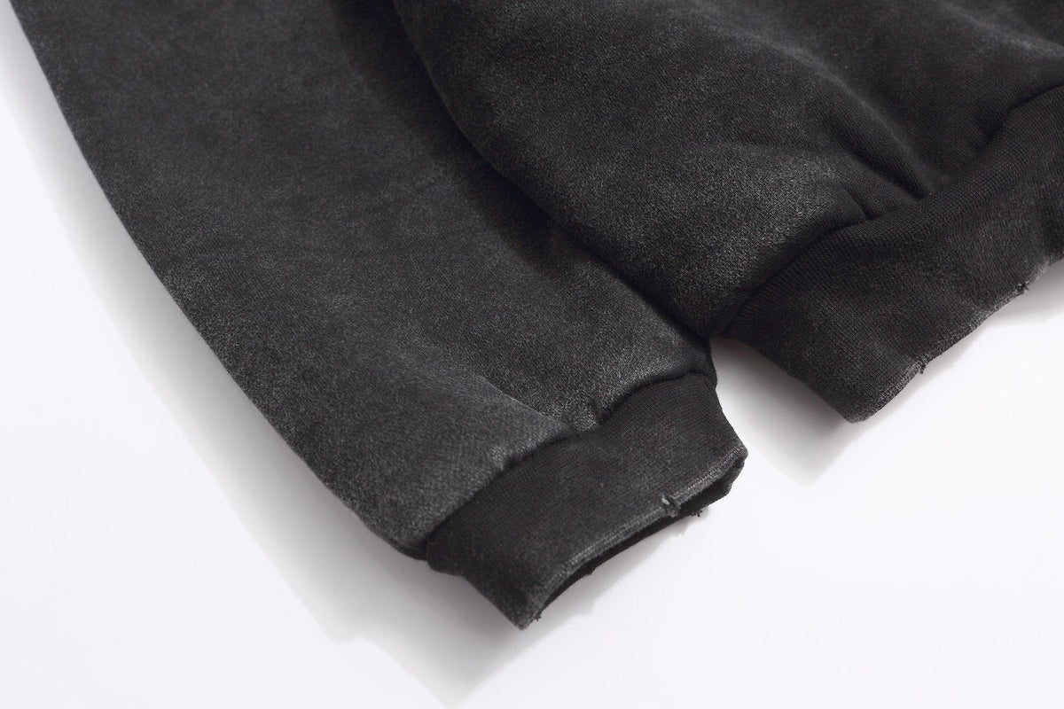 Fear of God Washed Black Pullover Hoodie