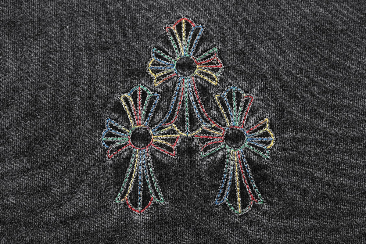 Chrome Hearts Cross Motif Embroidered Crewneck Sweatshirt
