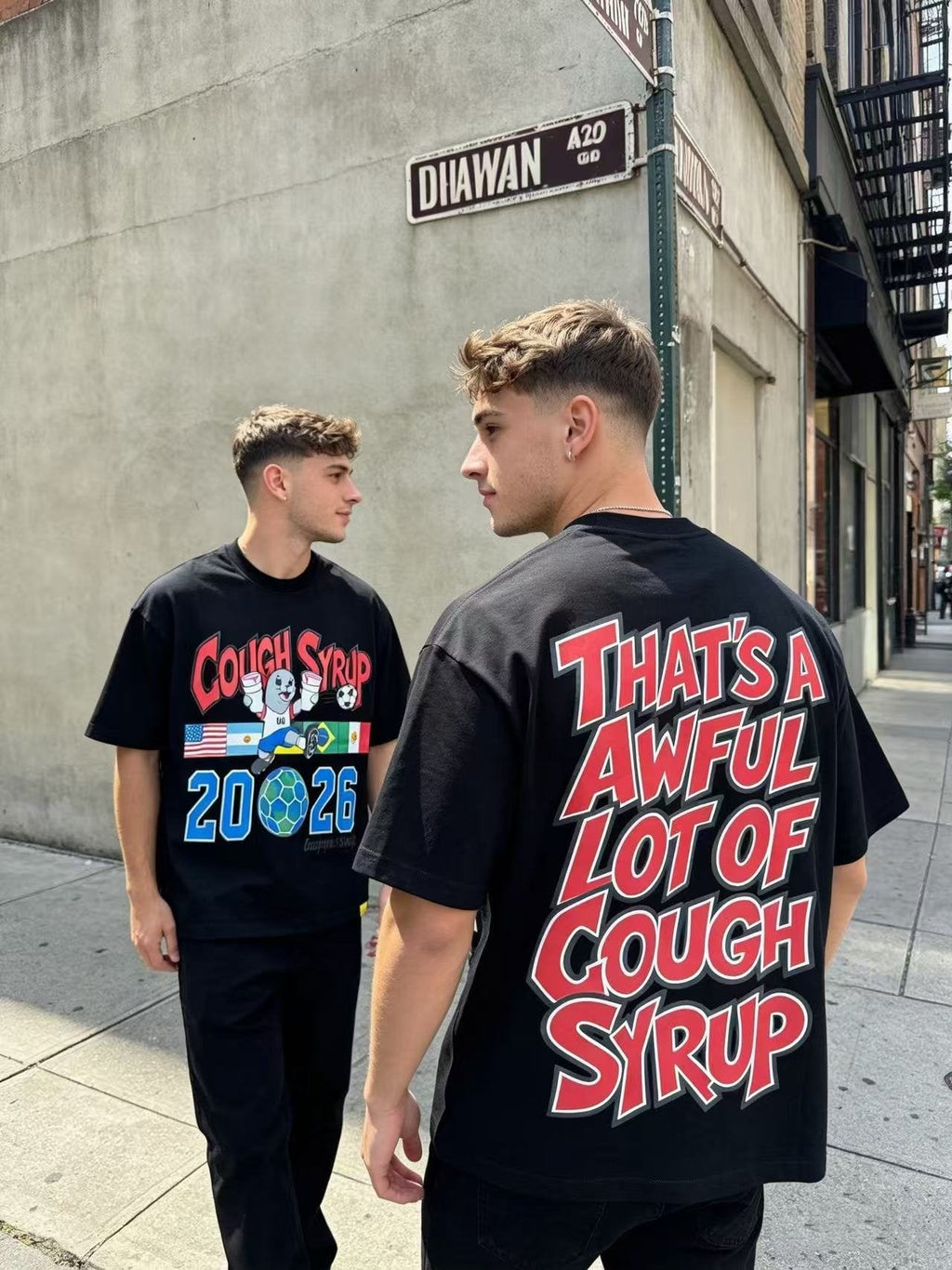 THAT'S A AWFUL LOT OF COUGH SYRUP Soccer Graphic T-Shirt