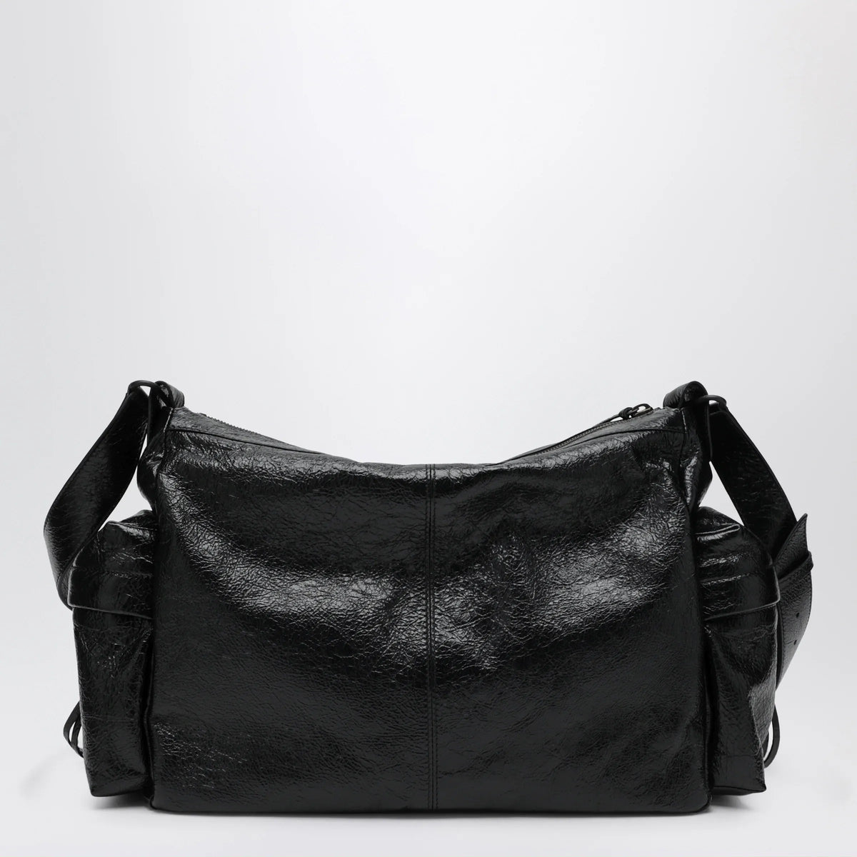 Balenciaga - Le City medium multi-pocket lambskin crossbody bag black
