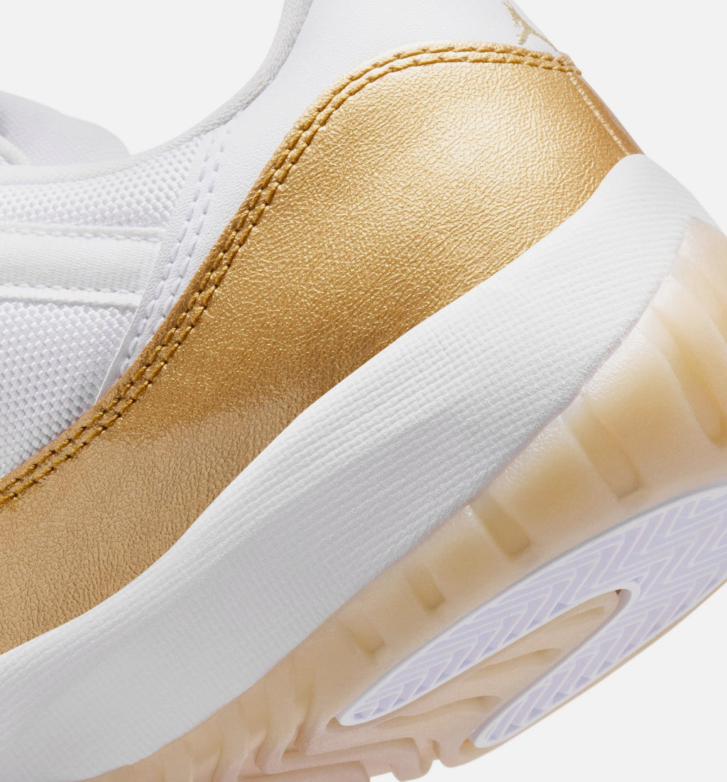 Air Jordan 11 Retro Low Mother's Day Women's Lifestyle Shoes - White/Metallic Gold/Team Gold