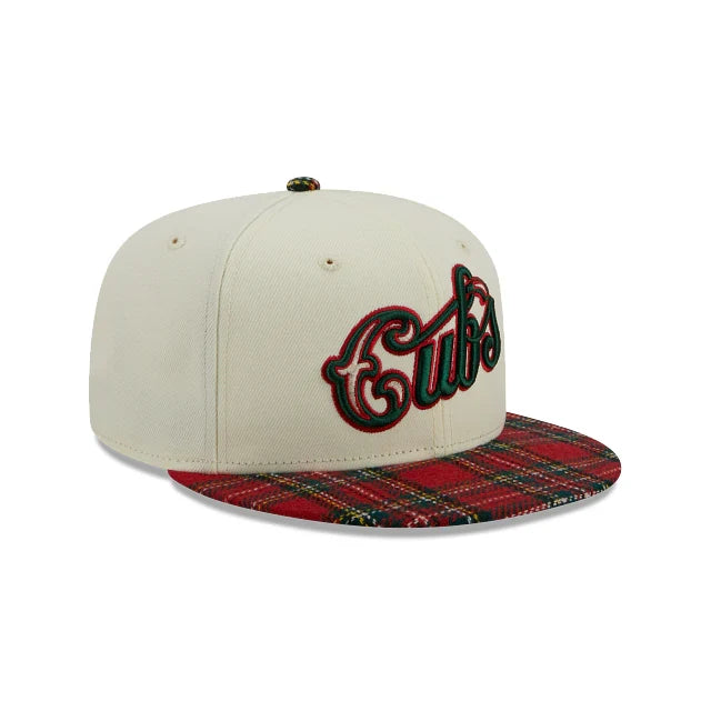New Era 950 Chicago Cubs Plaid Visor Hat