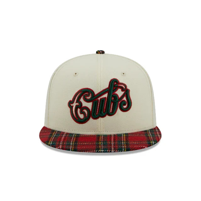 New Era 950 Chicago Cubs Plaid Visor Hat