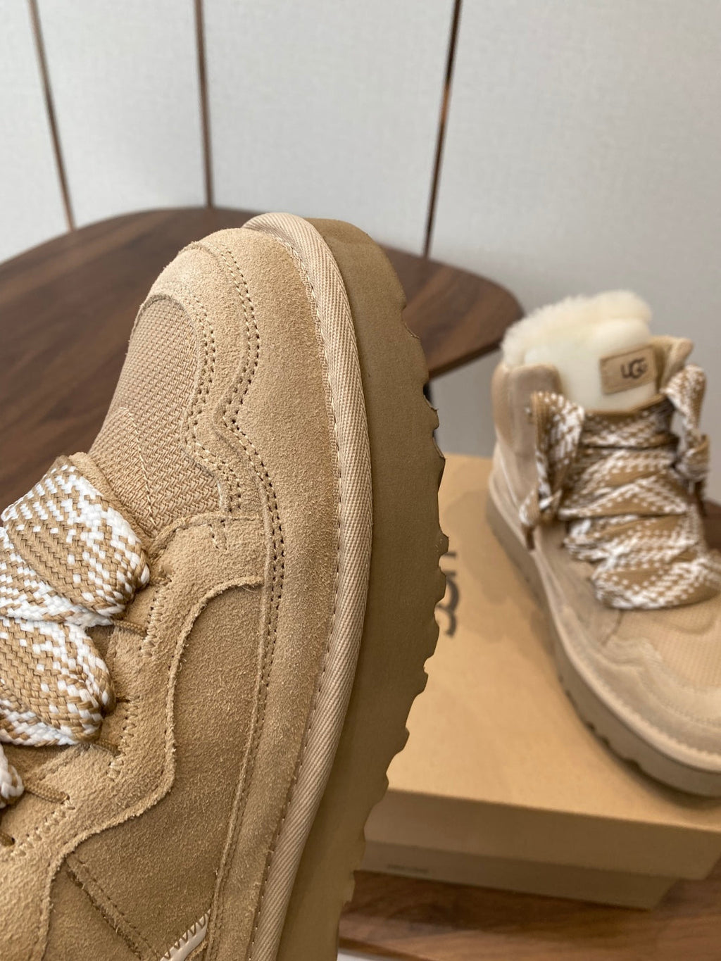 UGG Knitted Shearling Snow Boots