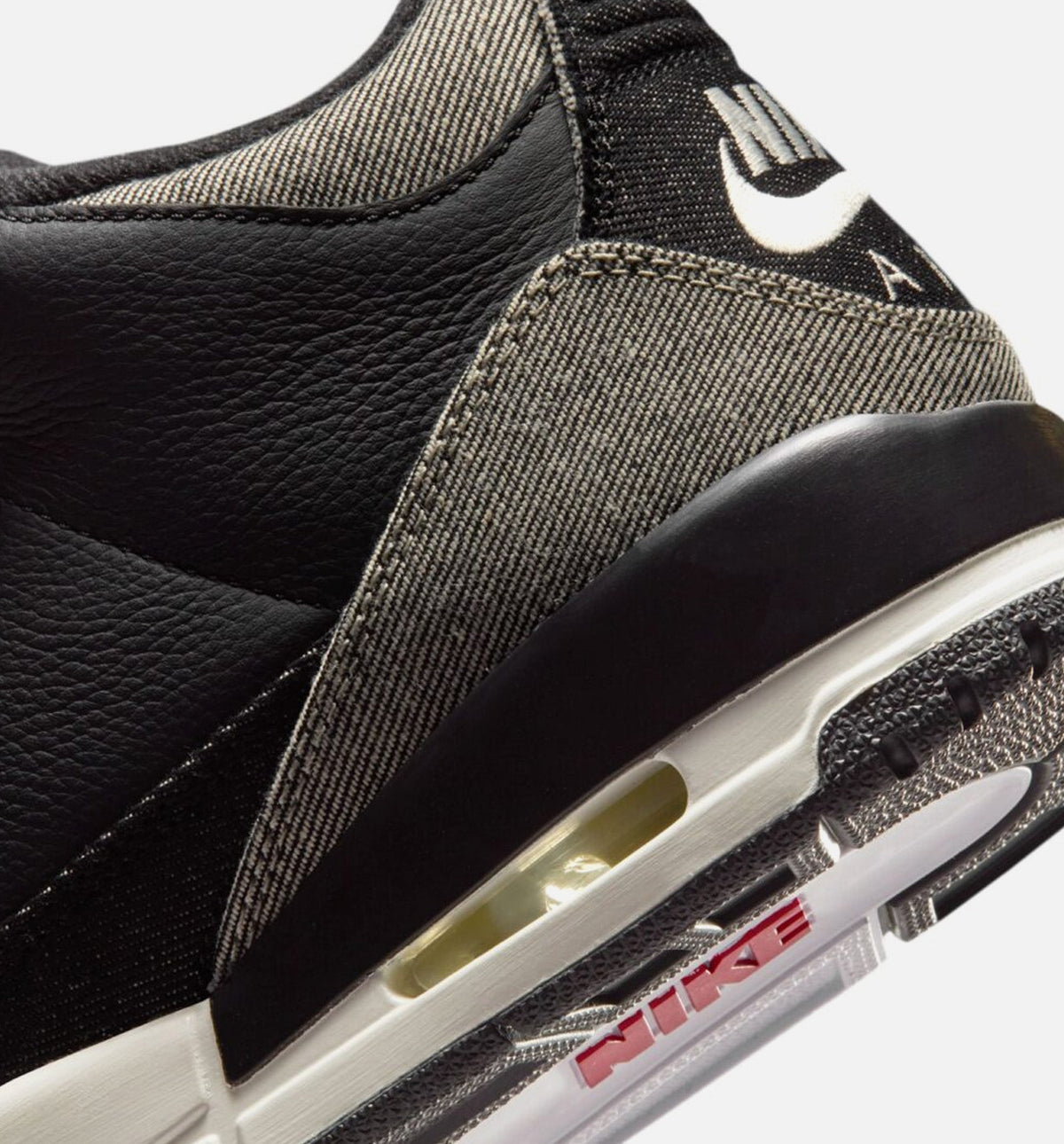 Air Jordan 3 x Levi's Black and White Denim | Men's Lifestyle Shoe | Denim Blue/Black/Gym Red