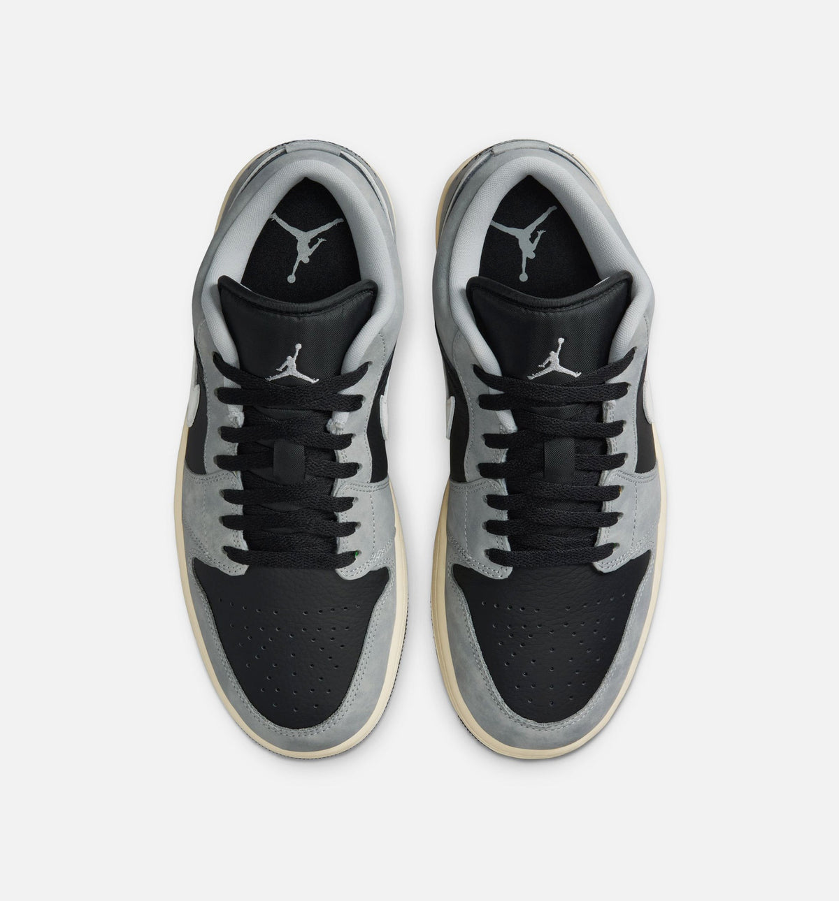 Air Jordan 1 Low SE Men's Sneakers - Light Smoke Grey / White / Black