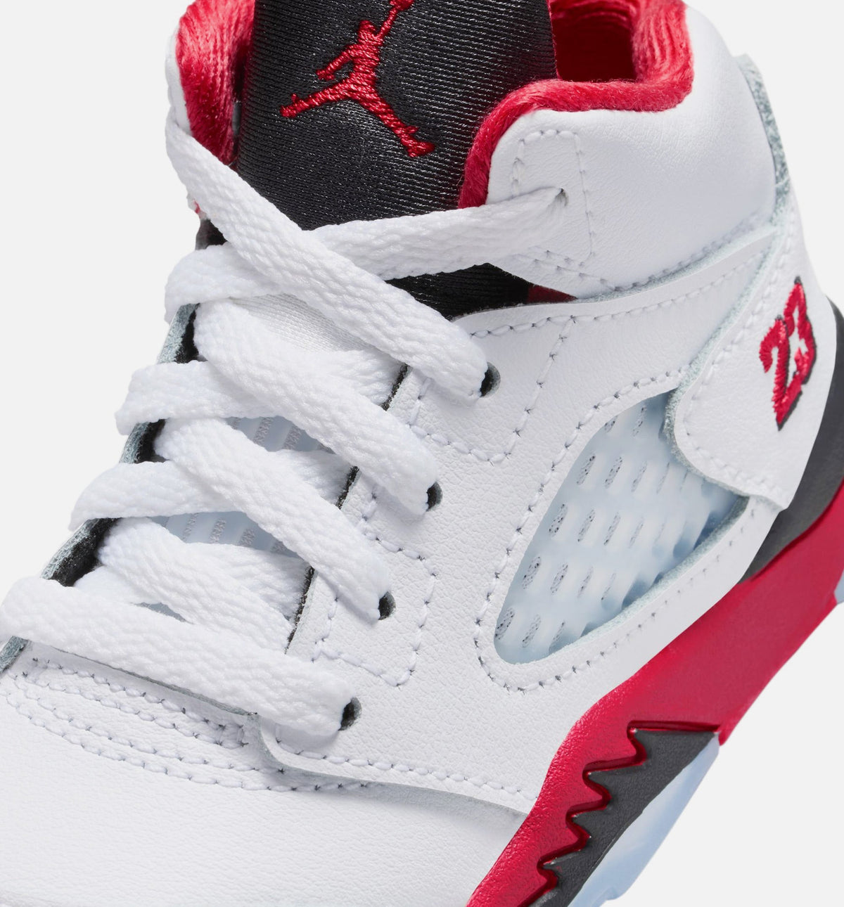 Air Jordan 5 Retro "Fire Red" Infant/Toddler Shoe – Fire Red/White