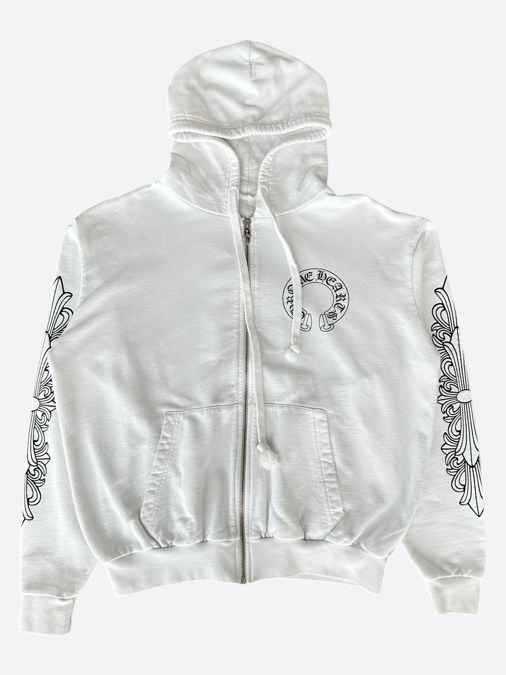 CHROME HEARTS ZIP-UP SWEATER