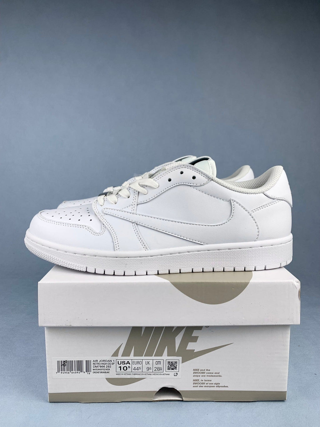 Air Jordan 1 Low All-white Unisex Sneakers DM7866-292