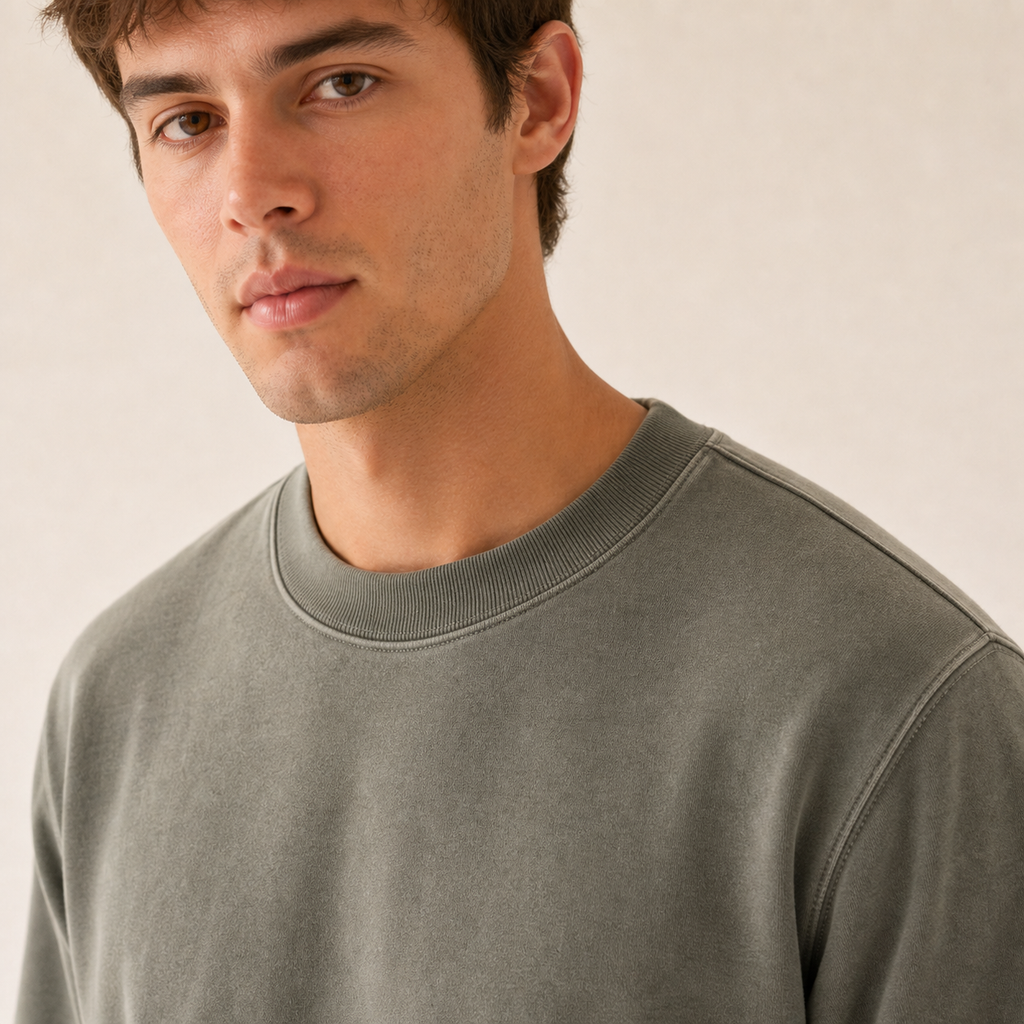 Life Studies Daily Regular Crewneck Sweatshirt: Green
