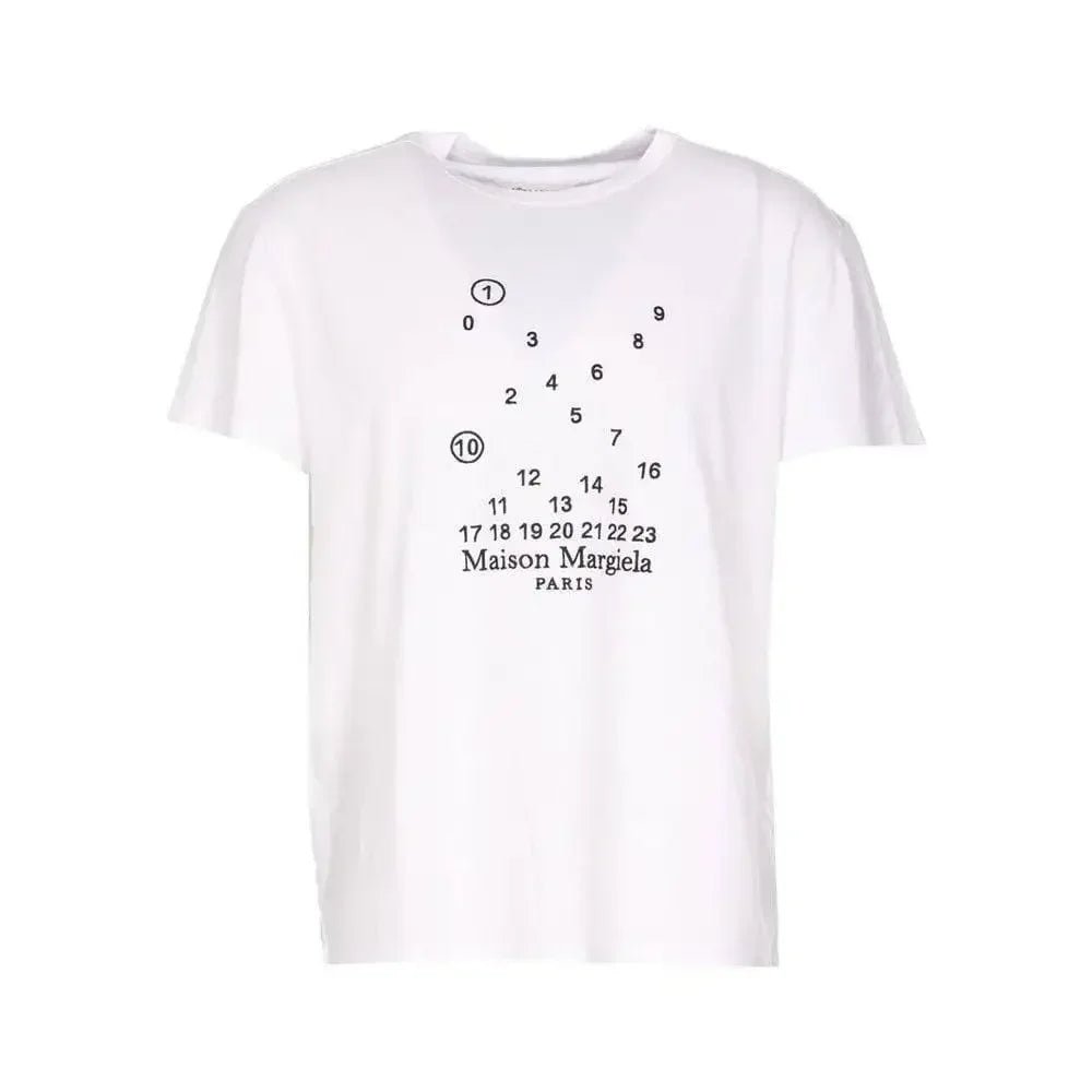 Maison Margiela Embroidered Numeric Logo T-Shirt White