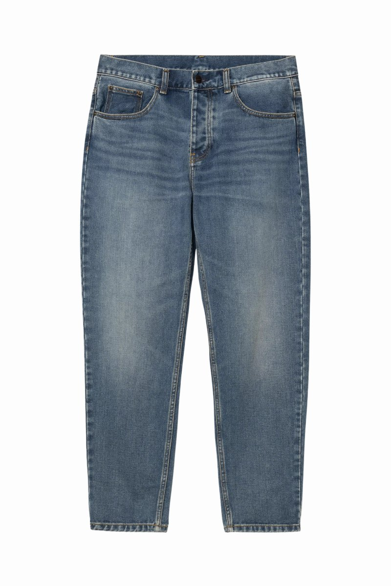 CARHARTT WIP NEWEL PANT Blue Dark Used Wash
