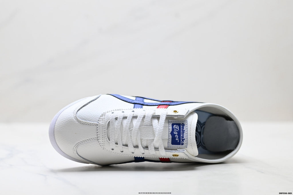 Onitsuka Tiger Retro Low Top White Royal Blue Red Unisex Shoes Style 20