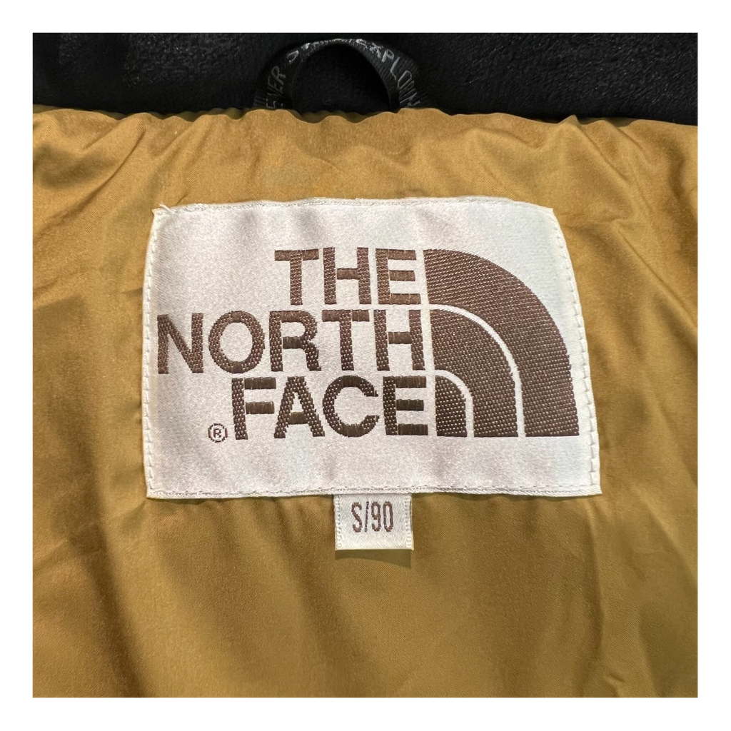 The North Face Colour-Block Hooded Long Puffer Coat – Tan
