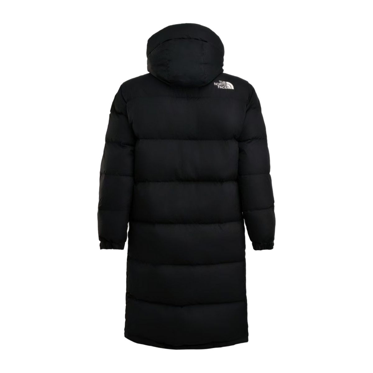 The North Face Color-Block Long Down Coat in Black