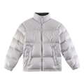 The North Face Contrast-Panel Puffer Jacket with Stand Collar