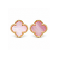 Van Cleef & Arpels-Style Clover Stud Earrings
