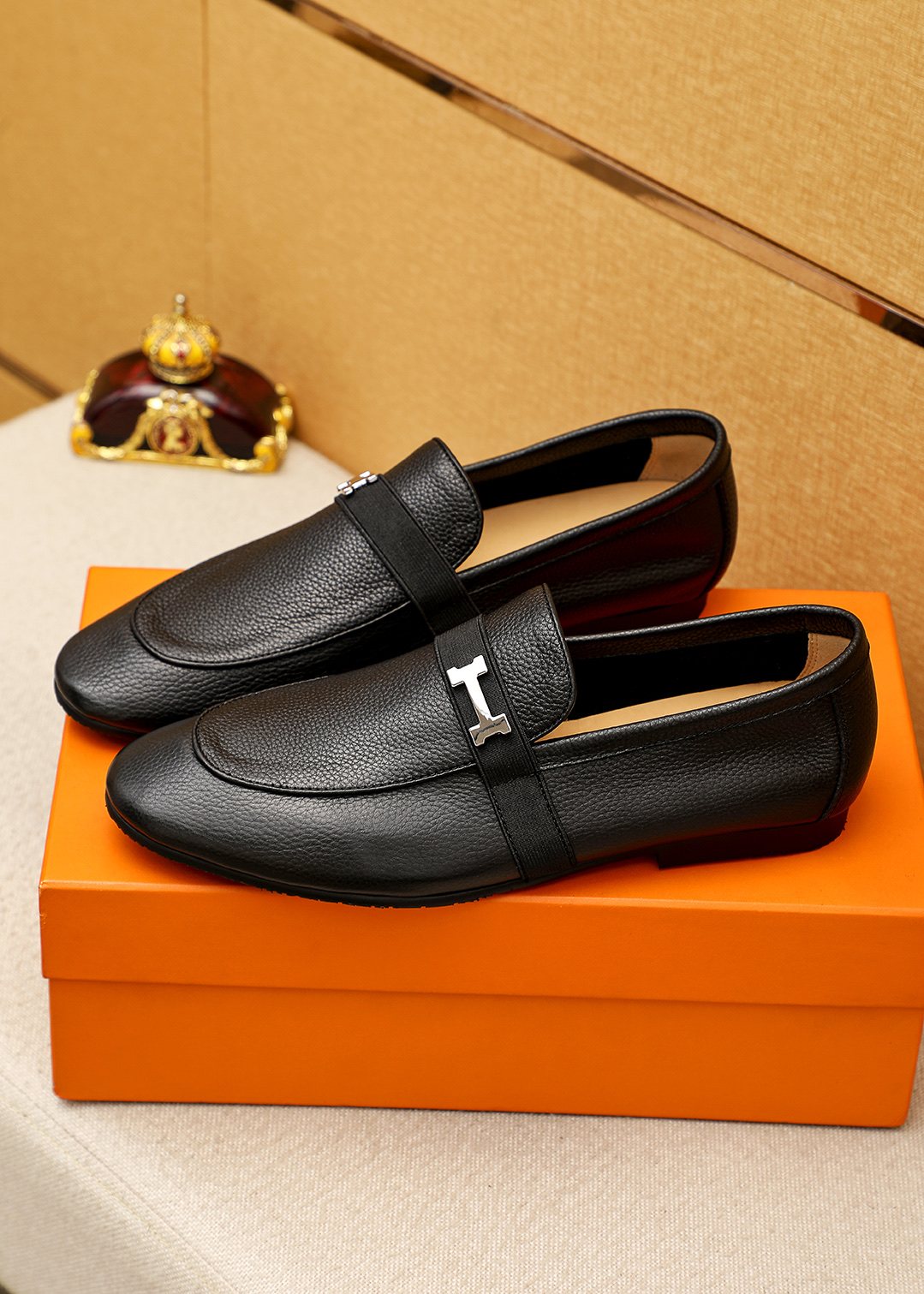 Hermès Black H-Hardware Loafers - Low-Profile Sole