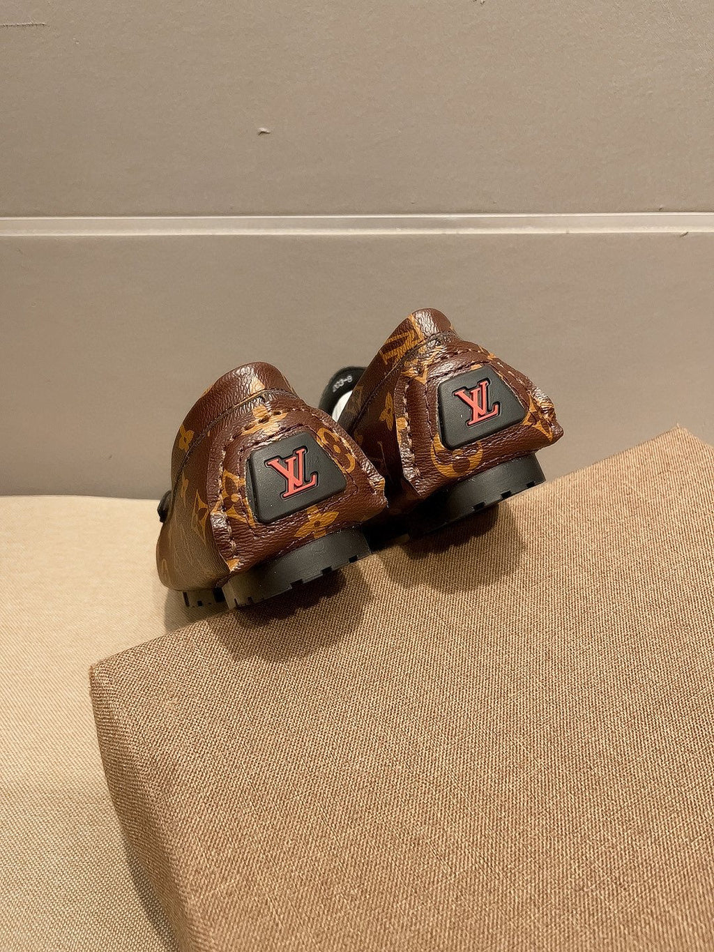 Louis Vuitton Brown Monogram Hardware Loafers
