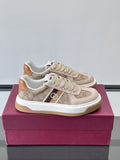 Gucci Men's Beige Patterned Panel Sneakers