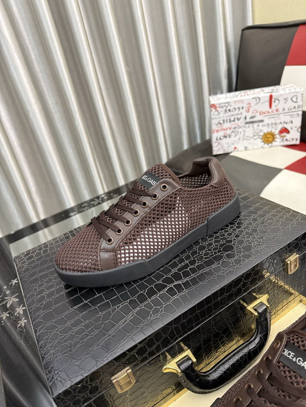 Dolce & Gabbana Perforated Low-Top Sneakers