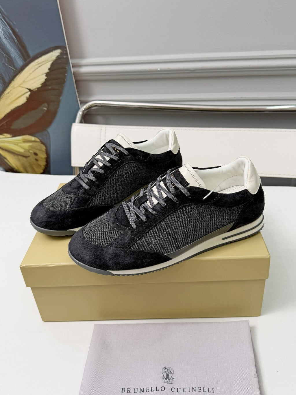 Brunello Cucinelli Low-Top Lace-Up Sneakers - Padded Collar