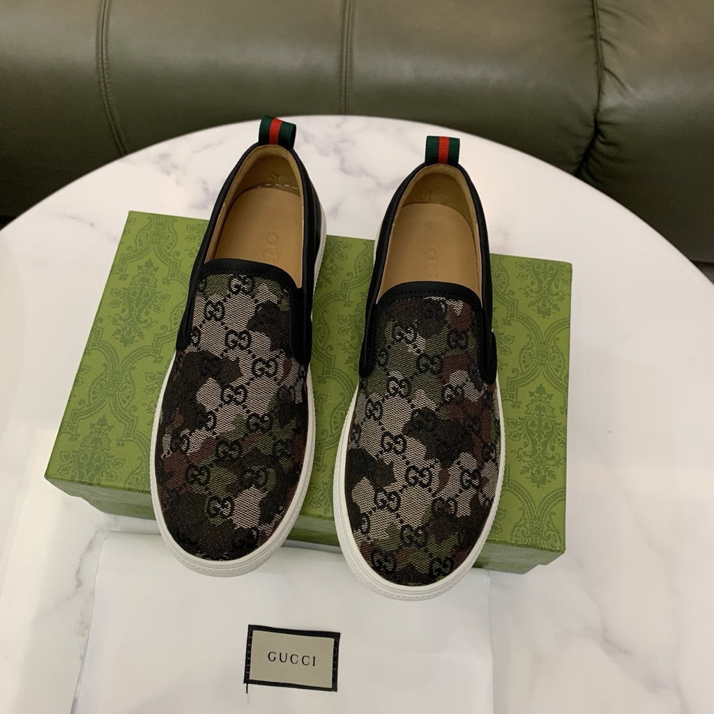 Gucci Men's Patterned Slip-On Sneakers