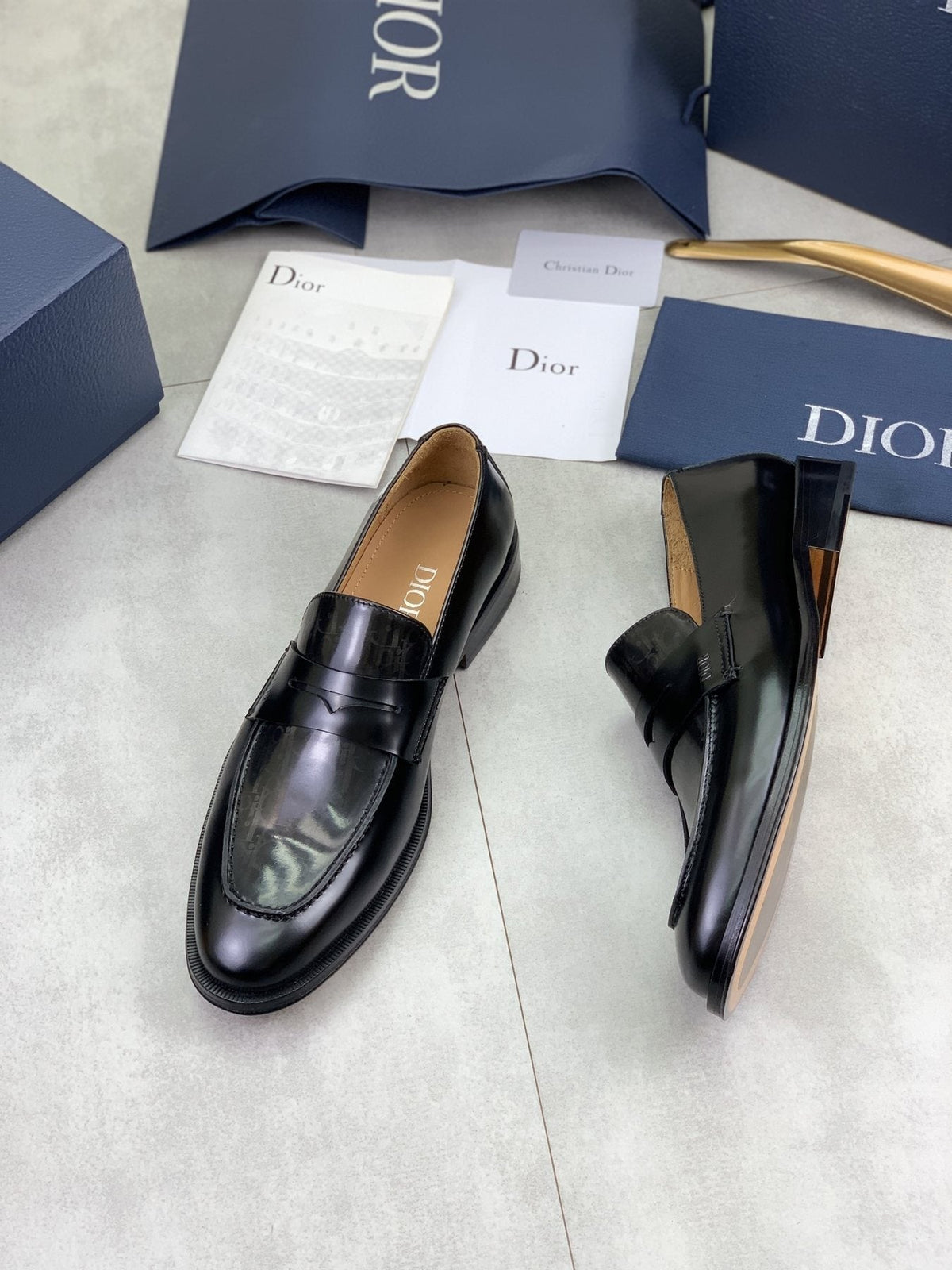 Dior Men's Black Tassel Loafers