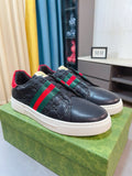 Gucci Men's Stripe Low-Top Sneakers - Embossed Texture