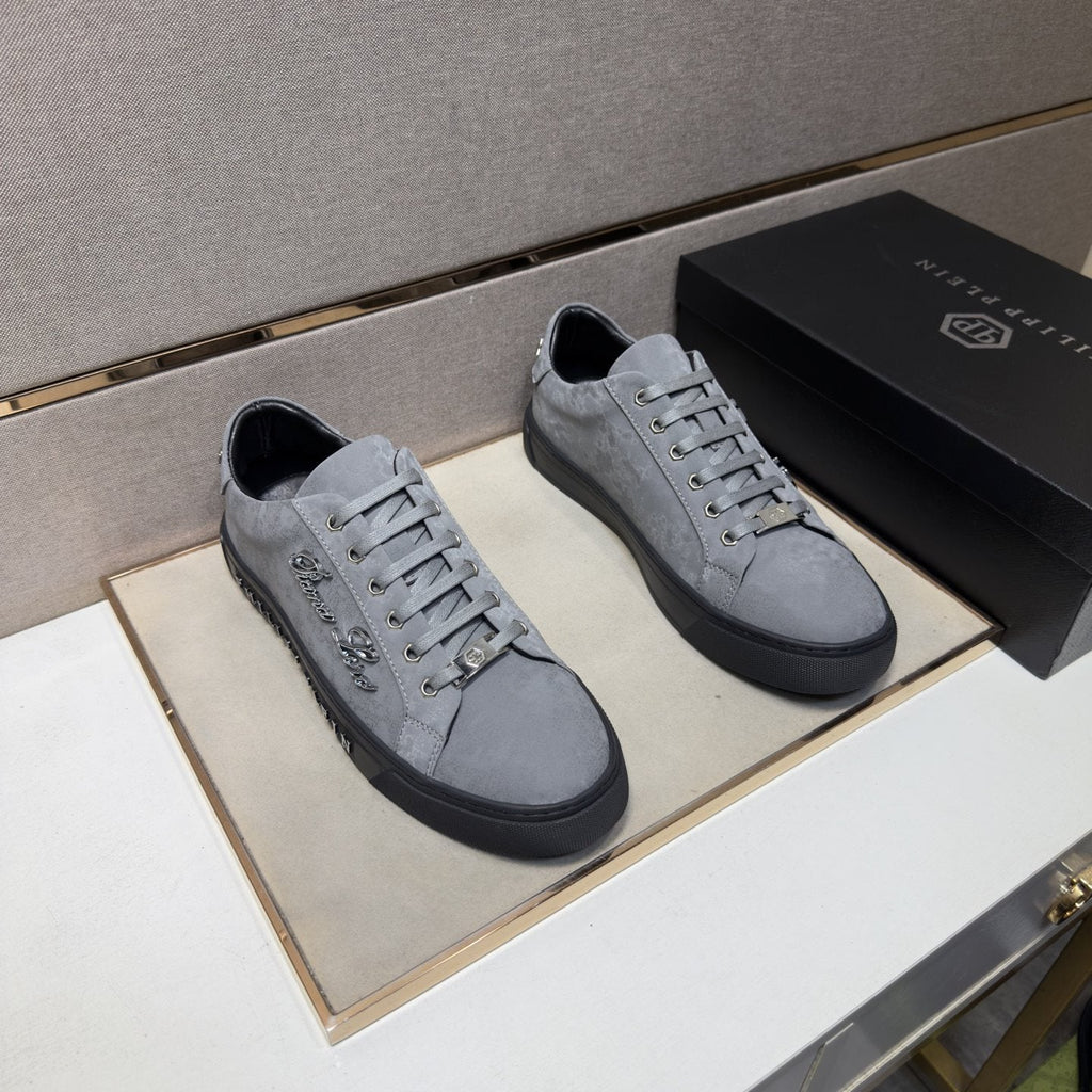 Philipp Plein Men's Script Detail Low-Top Sneakers