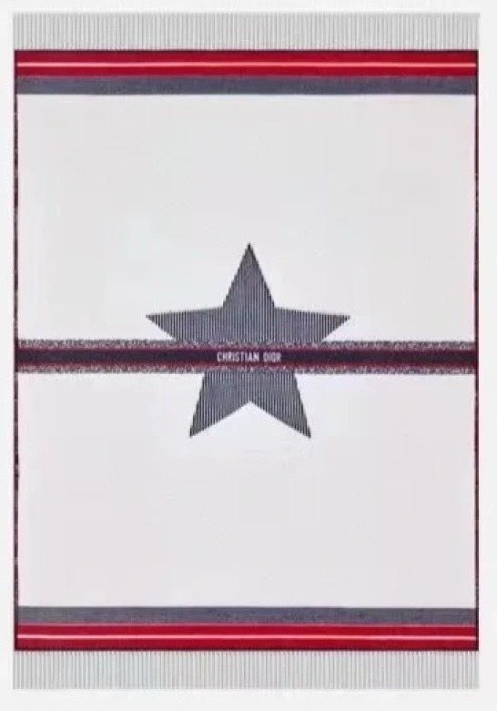 Dior Star Fringed Scarf