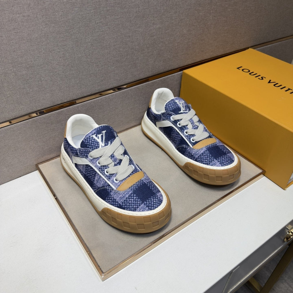 Louis Vuitton Men's Patterned Low-Top Sneakers - Rubber Outsole