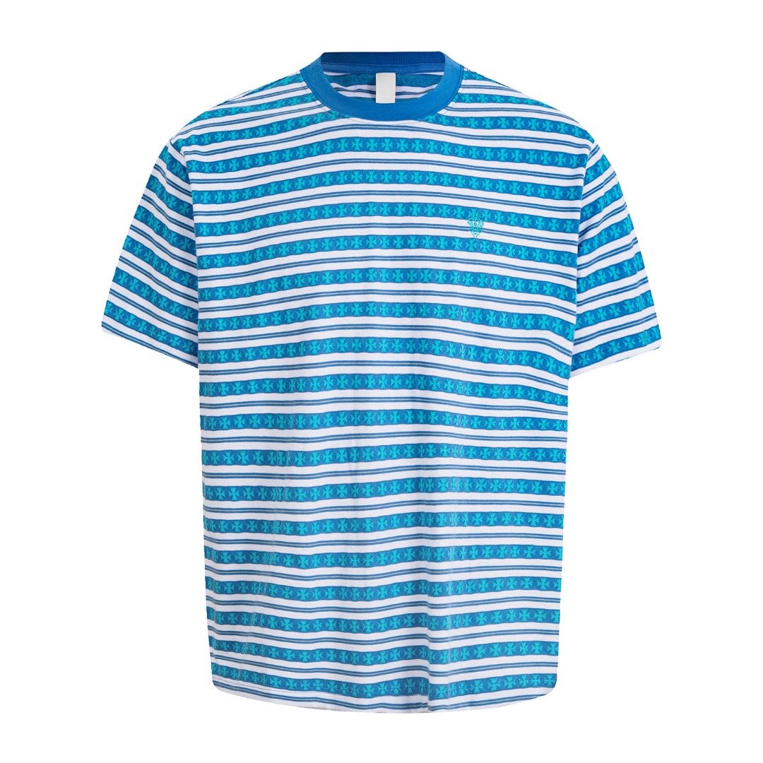 Chrome Hearts Striped Jacquard Knit T-Shirt