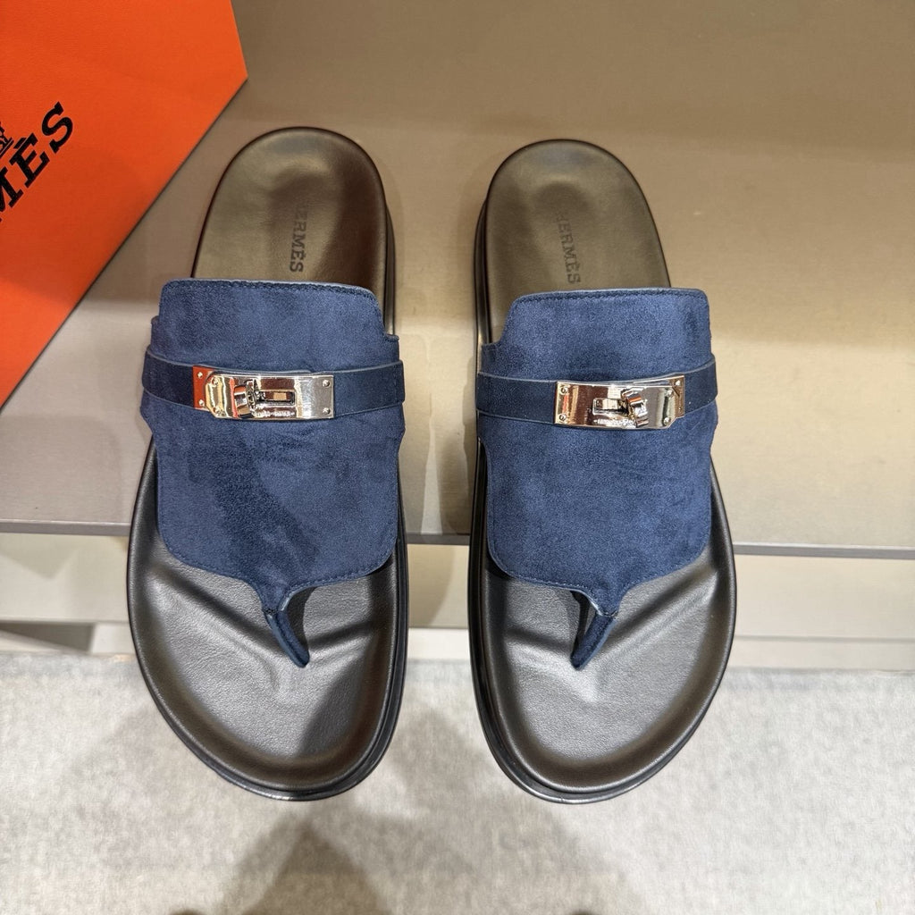 Hermès Metal-Hardware Thong Sandals
