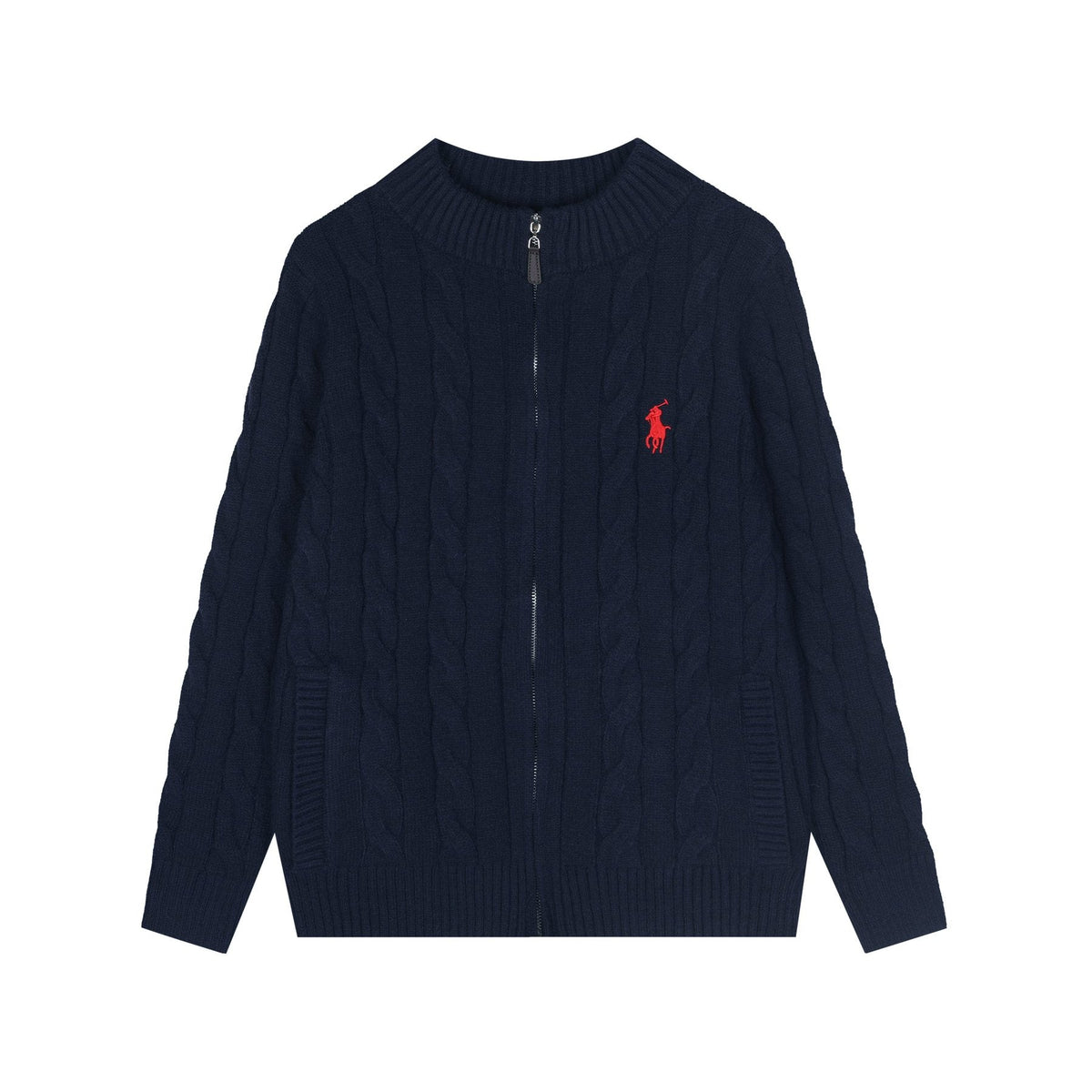 Ralph Lauren Full-Zip Cable-Knit Sweater