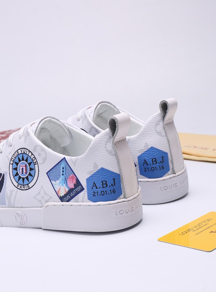 Louis Vuitton Black Graphic Low-Top Sneakers