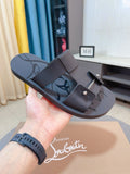 Christian Louboutin Studded Slip-On Sandals