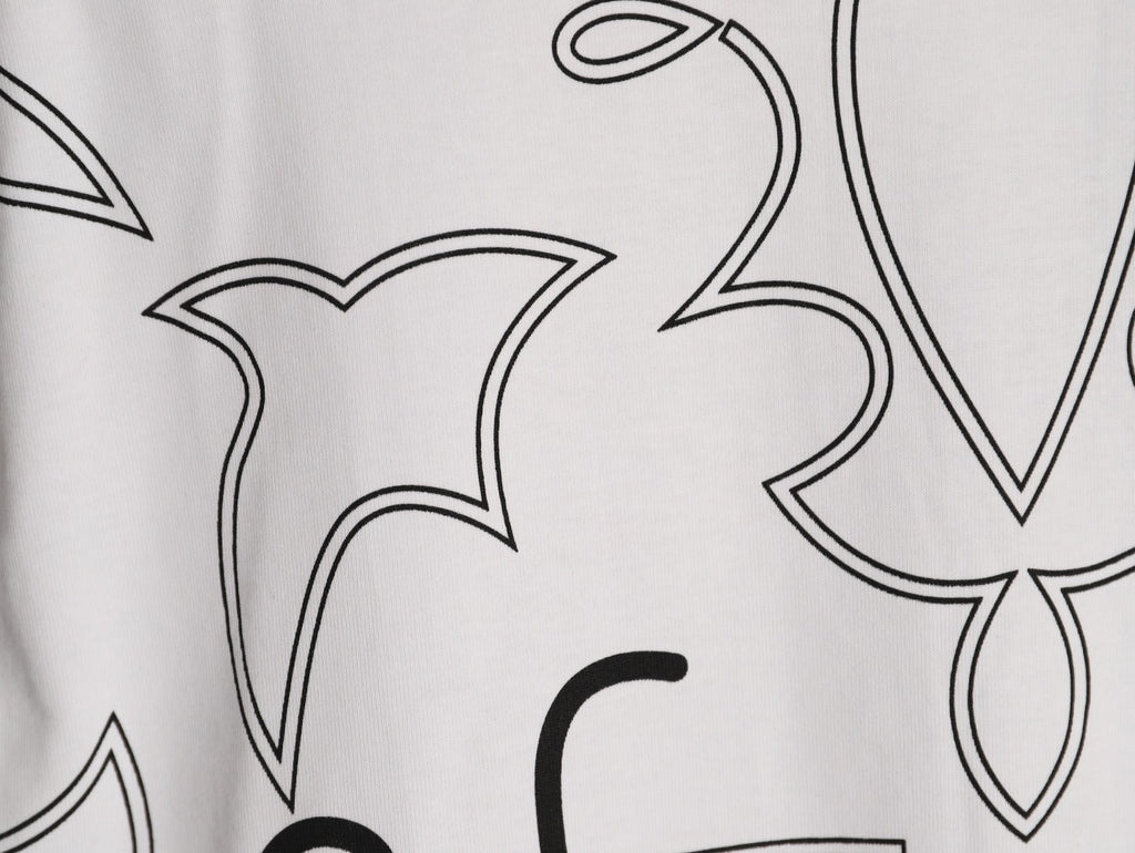Louis Vuitton Monogram Outline Graphic T-Shirt - White
