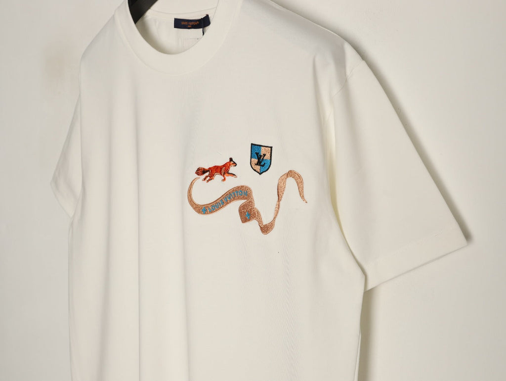 Louis Vuitton Fox and Ribbon Motif T-Shirt - Off-White